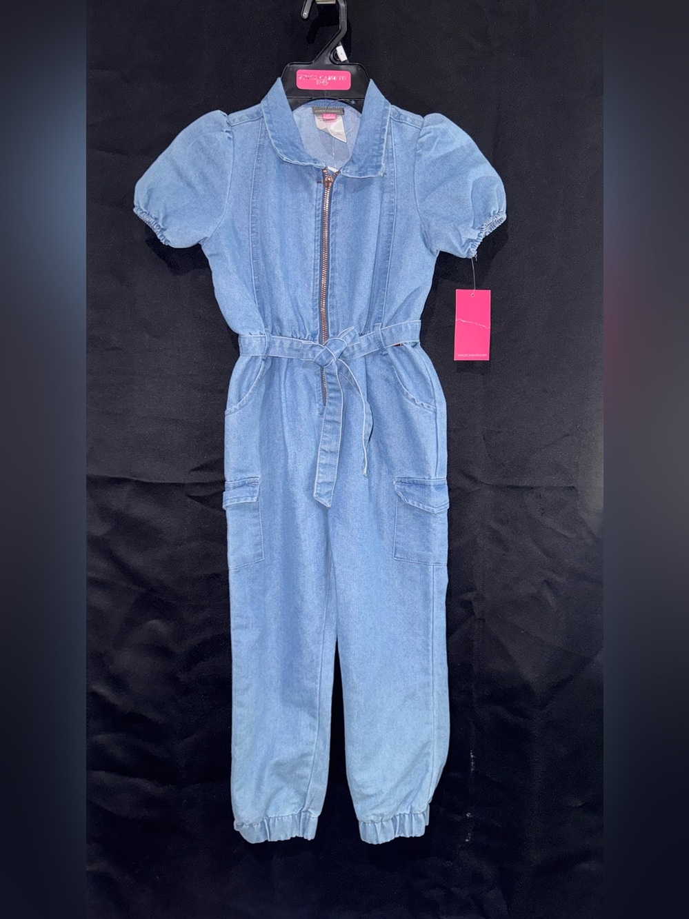 Vince Camuto Light Blue Denim Jumpsuit for Kids